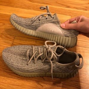 Yeezy inspired grey moon rock sneakers